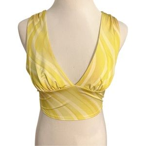 Urban Outfitters Phoenix Plunging Tie Back Crop Top